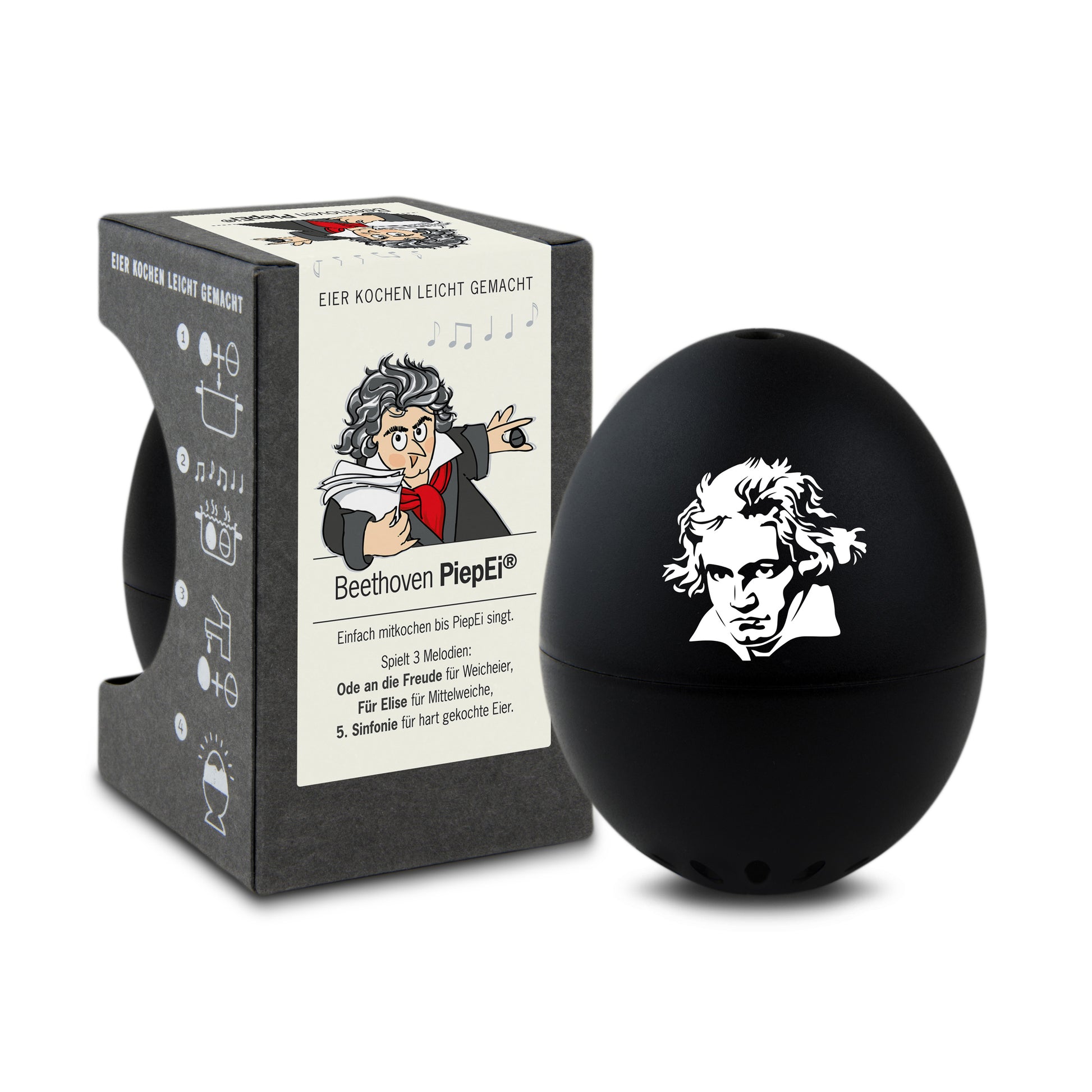 Piepei Beethoven Brainstream│Eierwekker met  muziek│art. A005825│voorkant met verpakking