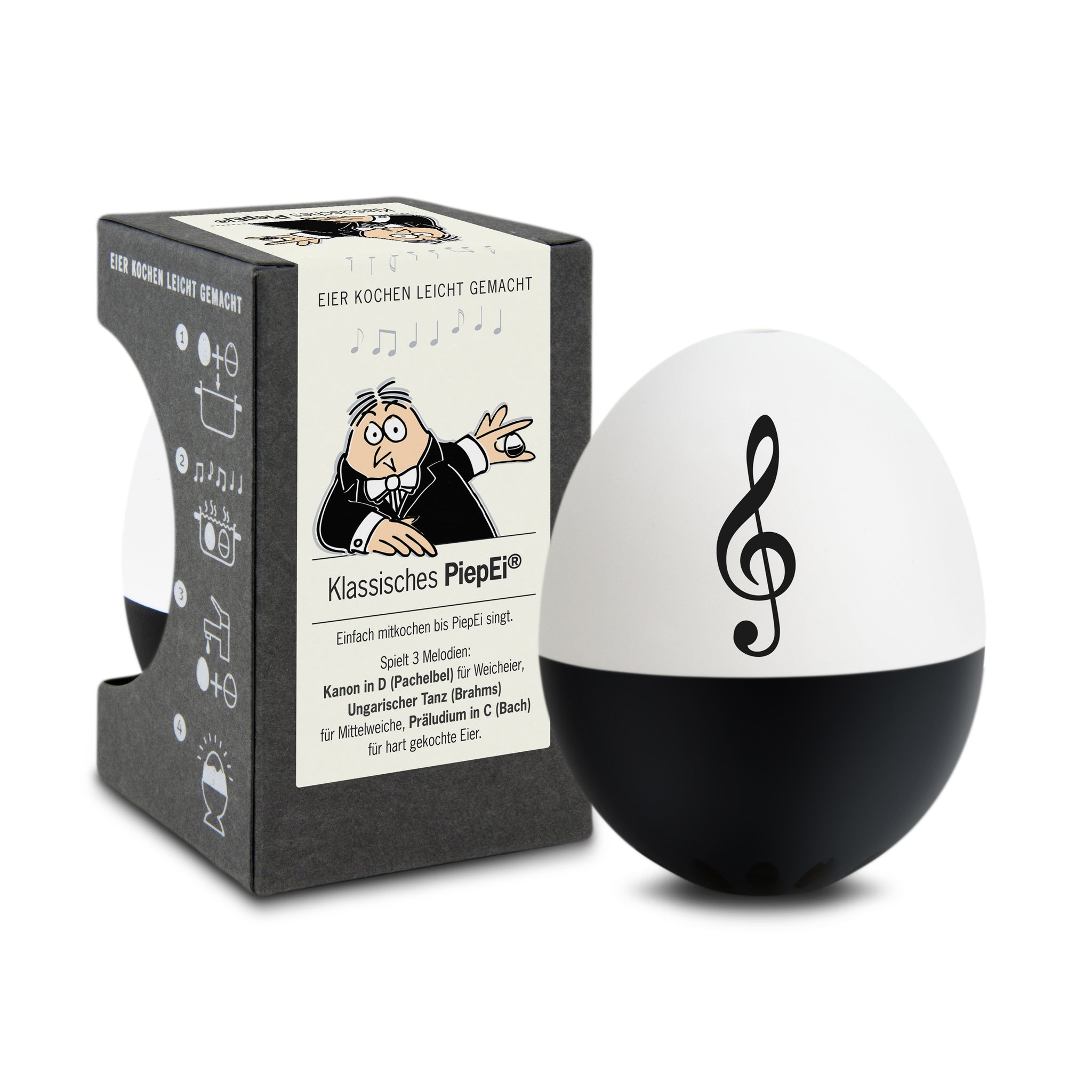 Piepei Klassiek Brainstream│Eierwekker met muziek│art. A005916│voorkant met verpakking