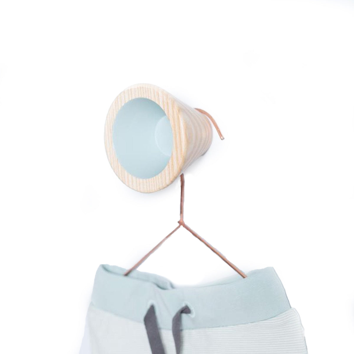 Sale│Wandhaak Toot Blue│set/2│Uitverkoop│foto met kleerhanger