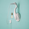Flying Dutchman • Wandlamp • Verlichting • Designmarket.today • Wandlamp Flying Dutchman van designer Jasmin Djerzic is een echte eye-catcher! Alhoewel deze reiger een snoer in plaats van een vis tussen zijn snavels klemt, is zijn typische houding voor iedereen herkenbaar. En zal zorgen voor een glimlach op ieders gezicht.