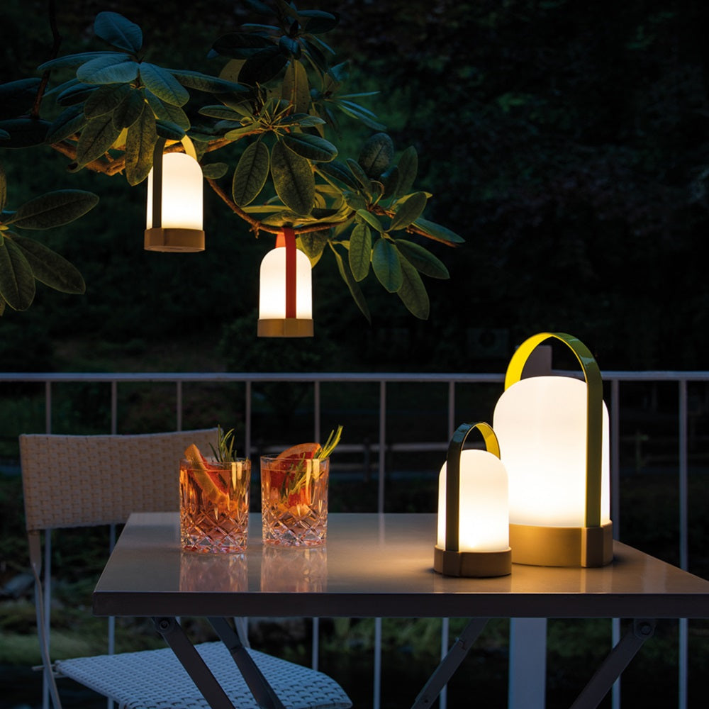 Little Uri Oplaadbare Buitenlamp│Set van 3│Remember│art. Lu 30│groep groot en klein op balkon