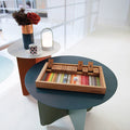 Shut the Box Houten Bordspel│Remember│art. ST1│foto op salontafel