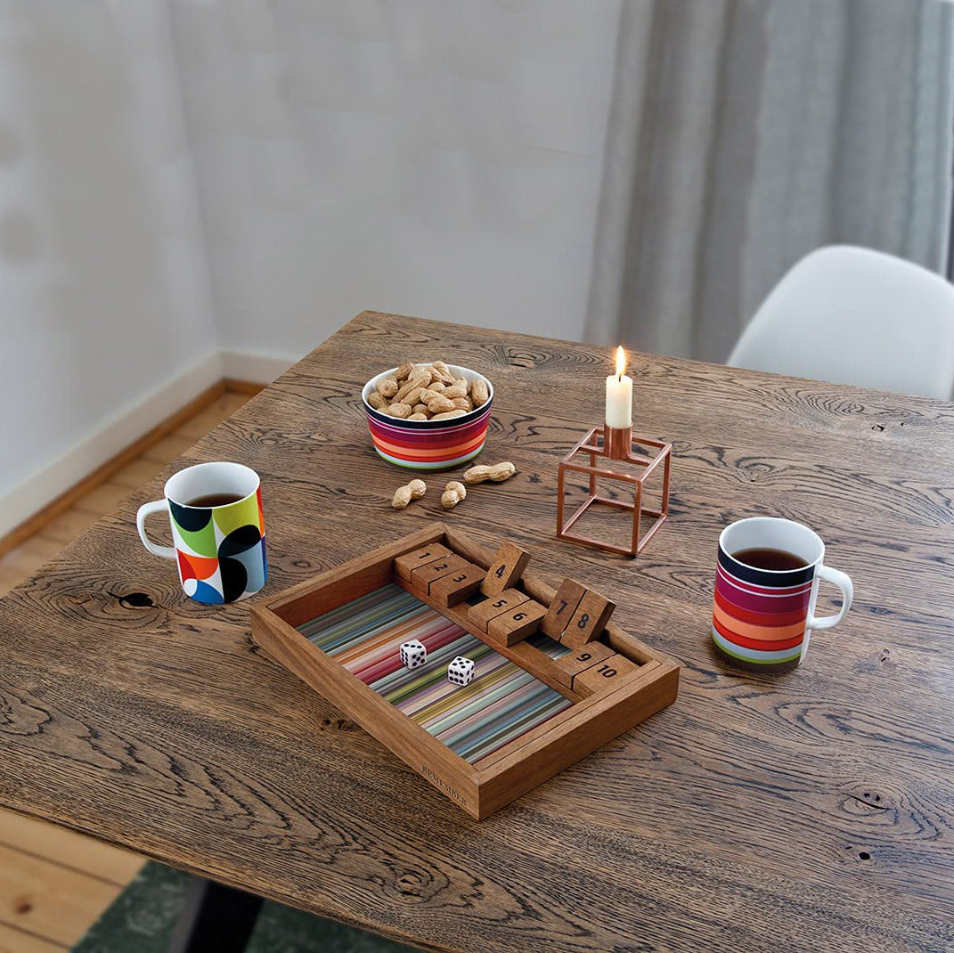 Shut the Box Houten Bordspel│Remember│foto op tafel