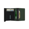 Secrid Slimwallet Matte│art. SM-GREEN-BLACK│Pasjeshouder│geopend met contant geld