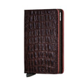 Secrid Slimwallet Nile│art. SN-BROWN│pasjeshouder│voorkant met witte achtergrond