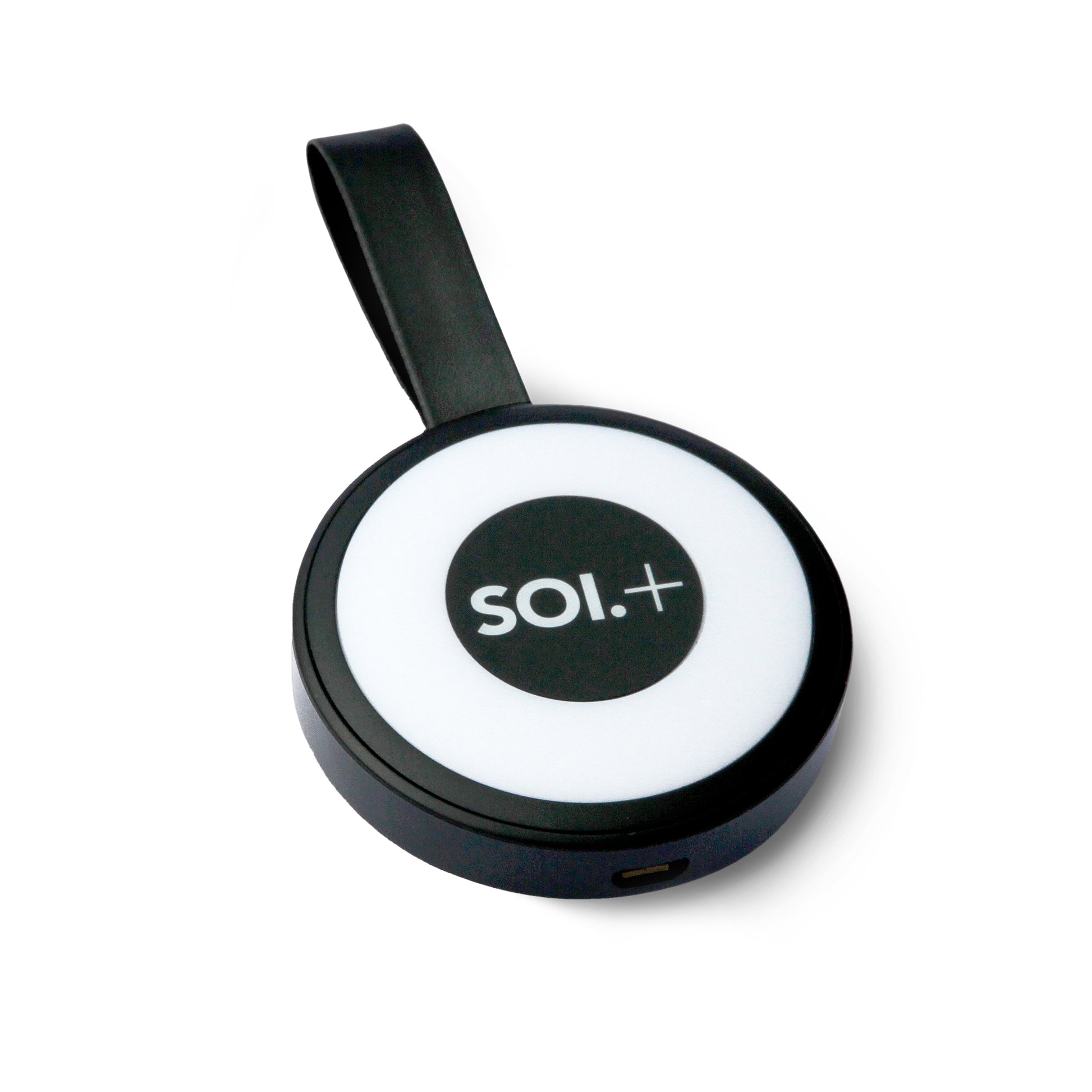 SOI.+ Automatic Handbalglight + Powerbank Small Zwart│Handts Lampje│art. A004773│product met witte achtergrond