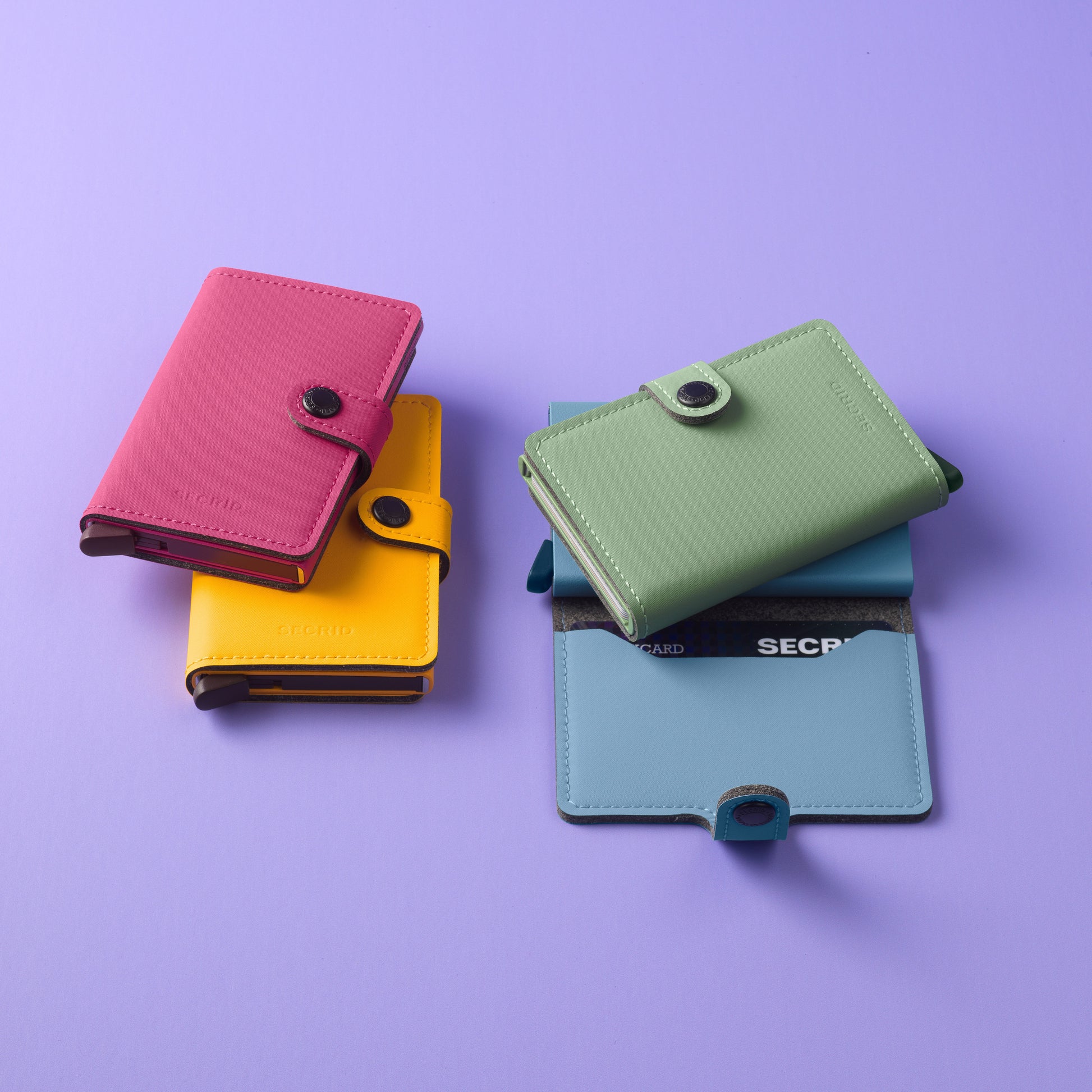 Secrid Miniwallet Yard Powder│art. MYP-SKYBLUE│pasjeshouder en Portemonnee│groep diverse kleuren