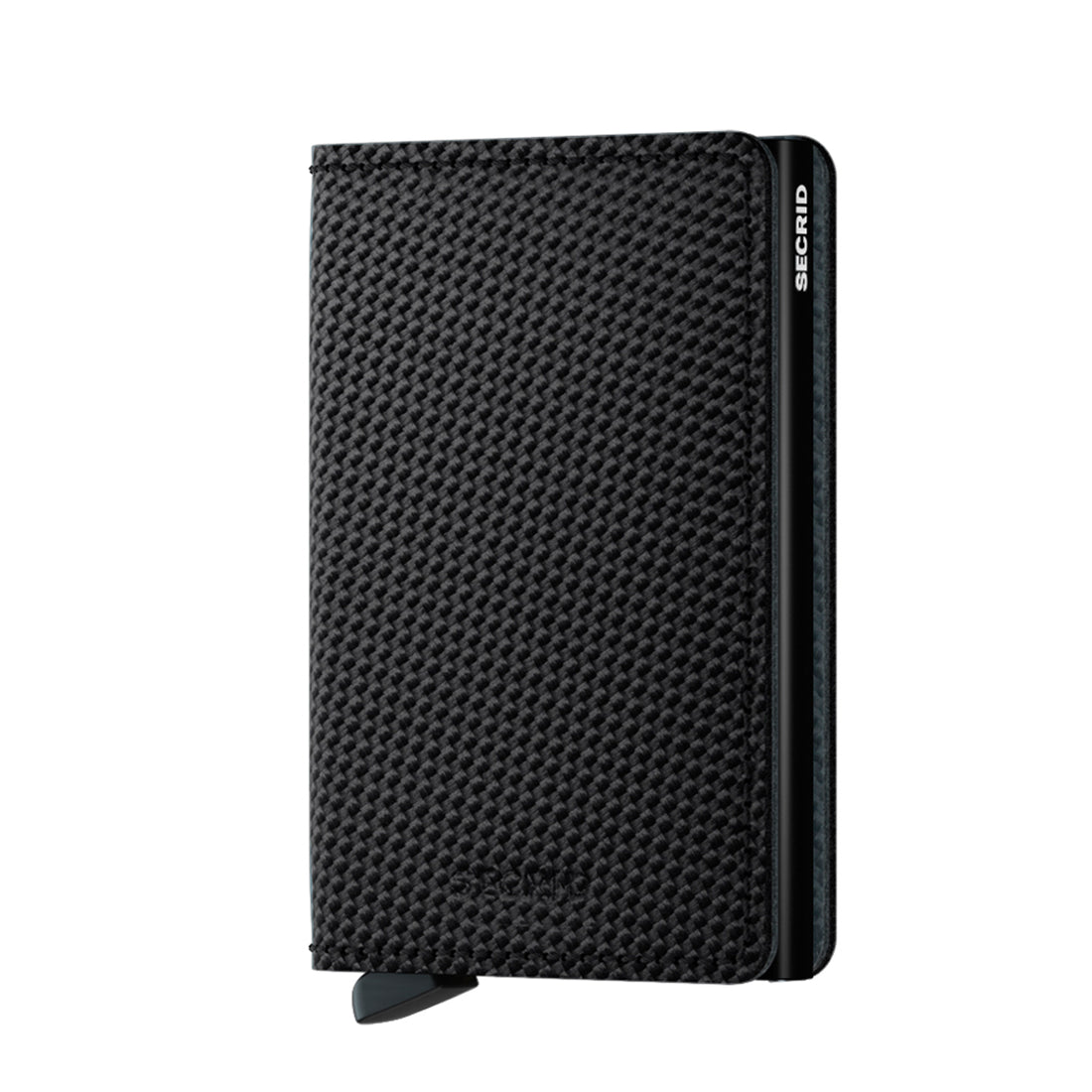 Secrid Slimwallet Carbon│art. SCA-BLACK│Pasjeshouder│voorkant met witte achtergrond