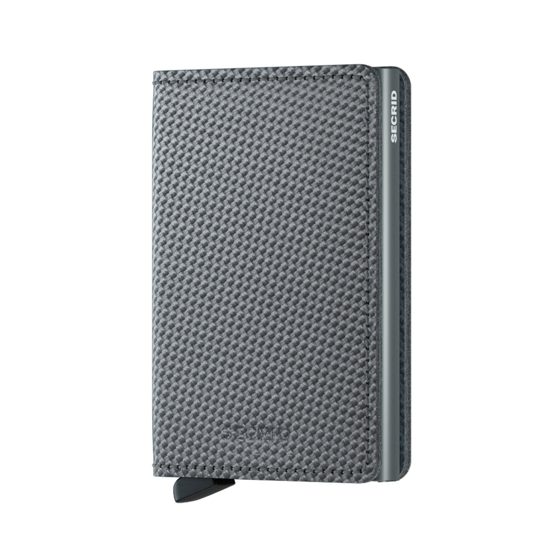 Secrid Slimwallet Carbon│art. SCA-COOLGREY│pasjeshouder│voorkant met witte achtergrond