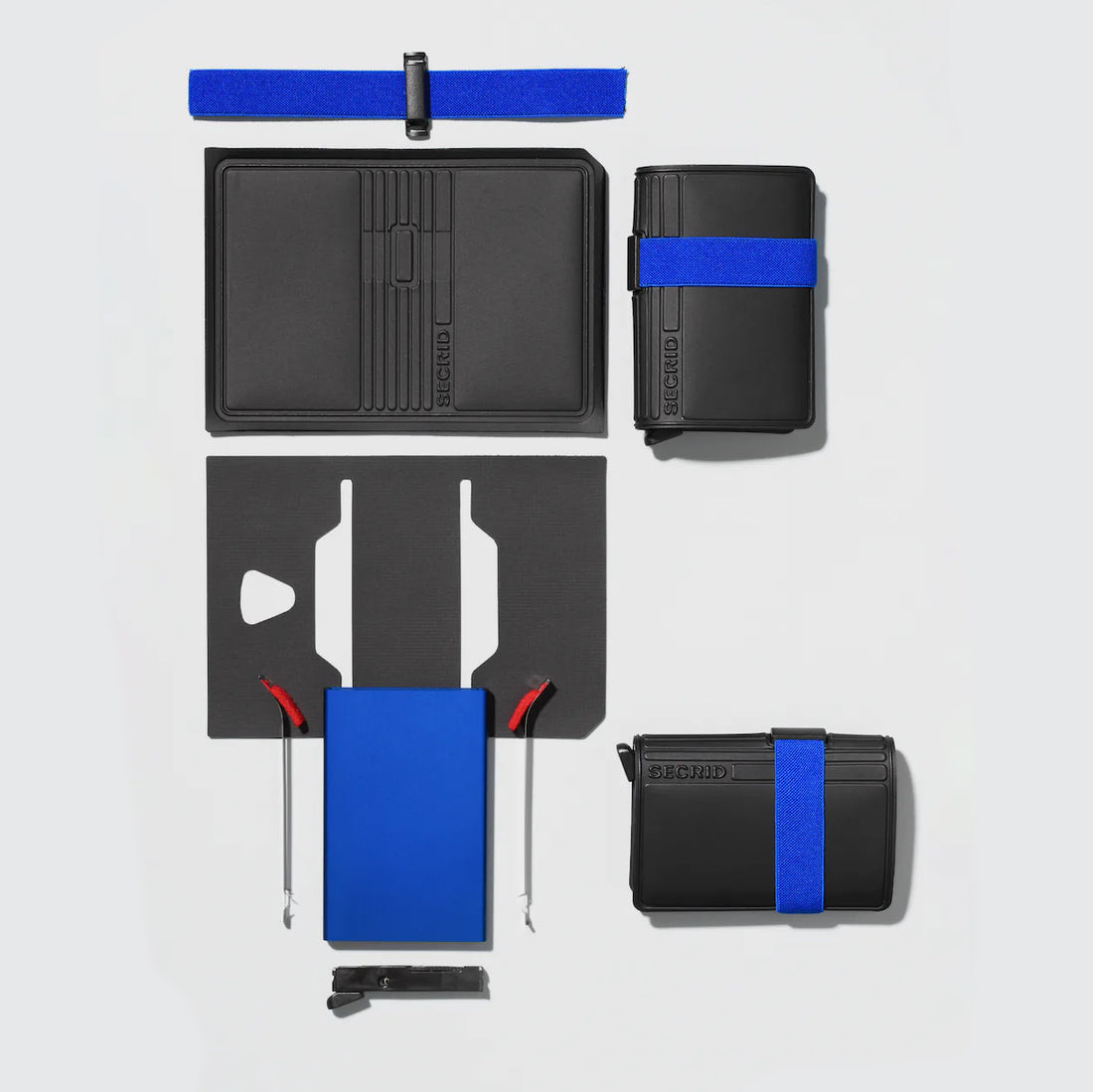 Secrid Bandwallet TPU│art. BTP-COBALT│Pasjeshouder│vooraanzicht met witte achtergrond