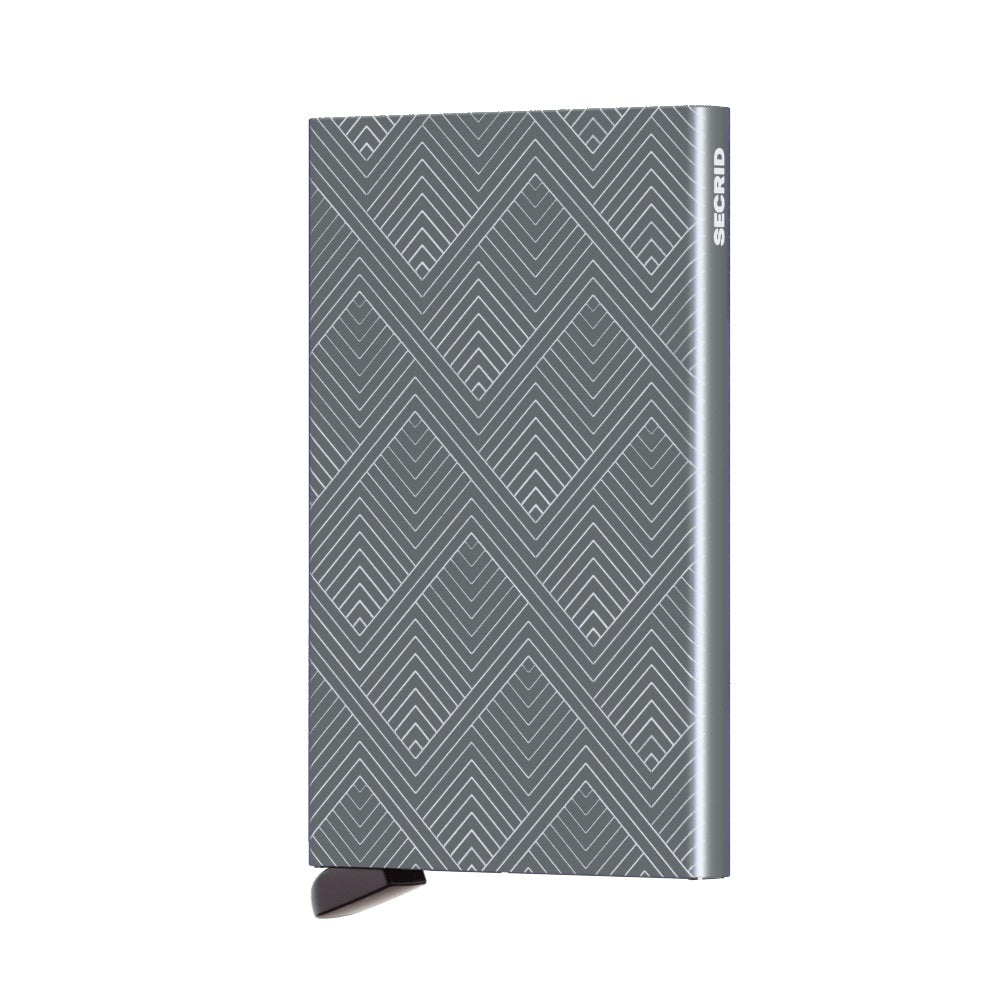 Secrid Cardprotector Laser│art. CLA-STRUCTURE TITANIUM│Pasjeshouder│voorkant met witte achtergrond