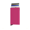 Secrid Cardprotector Powder│art. CP-FUCHSIA│Pasjeshouder│voorkant met uitgeschoven pasjes