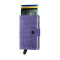 Secrid Miniwallet Cleo│art. MCL-LAVENDER│Pasjeshouder│voorkant met uitgeschoven pasjes