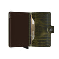 Secrid Miniwallet Dutch Martin│art.MDM-OLIVE│Pasjeshouder en Portemonnee│half open