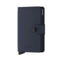 Secrid Miniwallet Matte│art. MM-NIGHTBLUE│Pasjeshouder en Portemonnee│voorkant met witte achtergrond