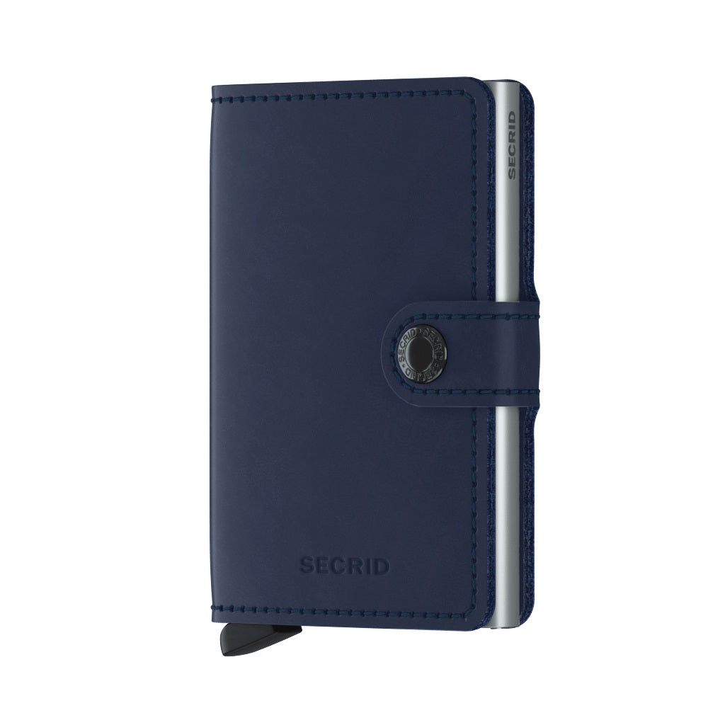 Secrid Miniwallet Original│art. M-NAVY││pasjeshouder en Portemonnee│voorkant met witte achtergrond