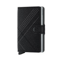 Secrid Miniwallet Stitch│Pasjeshouder│art. MST-LINEA-BLACK│voorkant met witte achtergrond