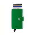 Secrid Miniwallet Crisple│art. MC-LIGHTGREEN│Pasjeshouder en Portemonnee│voorkant met betaalkaarten