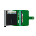 Secrid Miniwallet Crisple│art. MC-LIGHTGREEN│Pasjeshouder en Portemonnee│open met contant geld