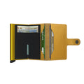 Secrid Miniwallet Crisple│Pasjeshouder│art. MC-OCHRE│geopend met contant geld en pasjes