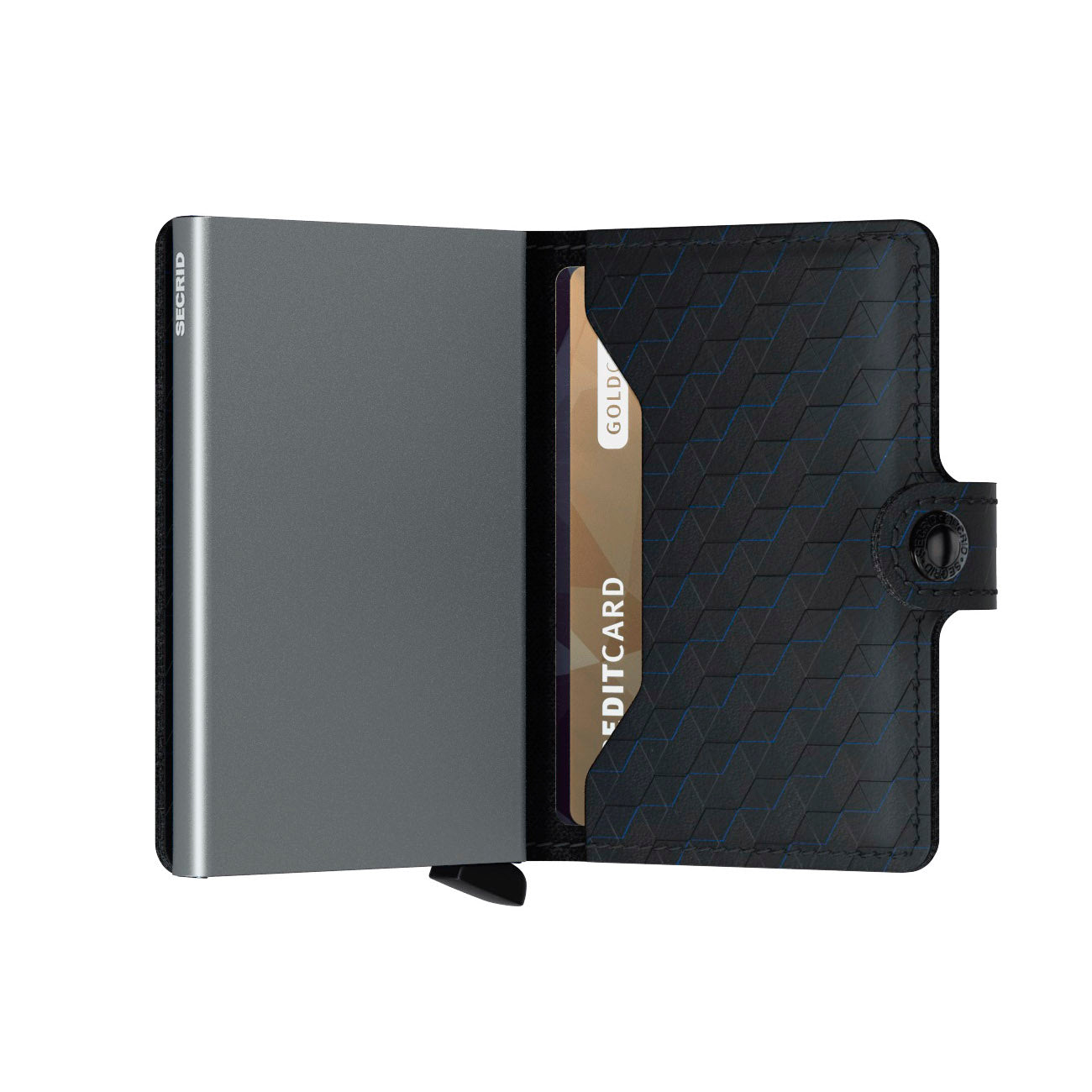 Secrid Miniwallet Optical│art. MOP-BLACK-TITANIUM│Pasjeshouder & Portemonnee│half open