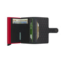 Secrid Miniwallet Optical│Pasjeshouder│MOP-BLACK-RED│open met contant geld