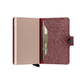 Secrid Miniwallet Sparkle│art. MSP-RED│pasjeshouder en portemonnee│half open