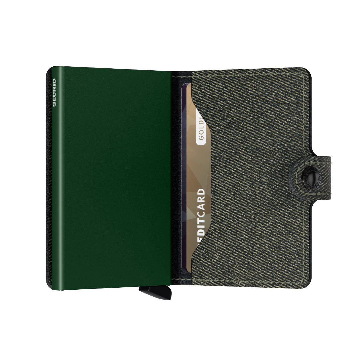 Secrid Miniwallet Twist│art. MTW-GREEN│Pasjeshouder en Portemonnee│half open