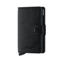 Secrid Miniwallet Veg│art. MVG-BLACK-BLACK│Pasjeshouder│voorkant met witte achtergrond