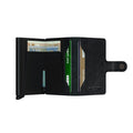 Secrid Miniwallet Veg│art. MVG-BLACK-BLACK│Pasjeshouder│geopend met contant geld