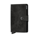 Secrid Miniwallet Vintage Zwart│art. MV-BLACK│Pasjeshouder en Portemonnee│voorkant met witte achtergrond