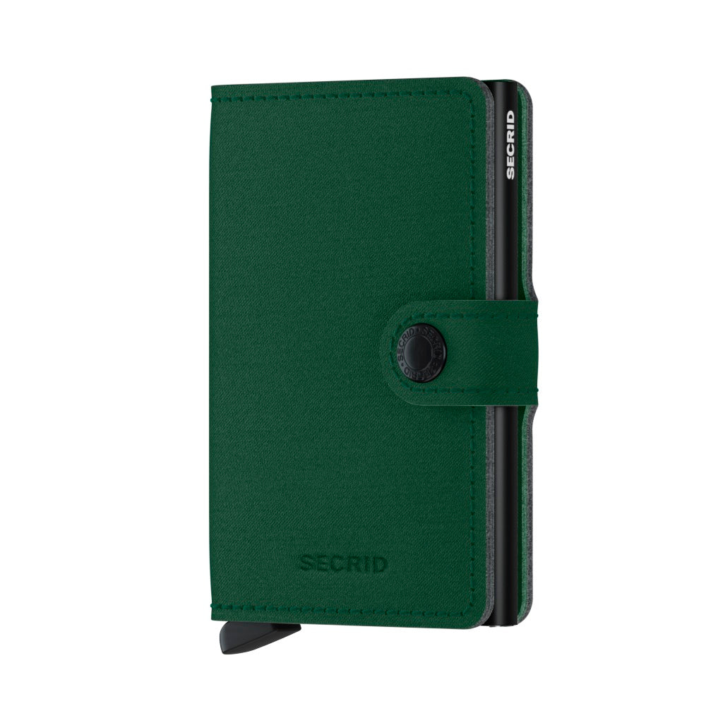 Secrid Miniwallet Yard│art. MY-GREEN│Pasjeshouder en Portemonnee│voorkant met witte achtergrond