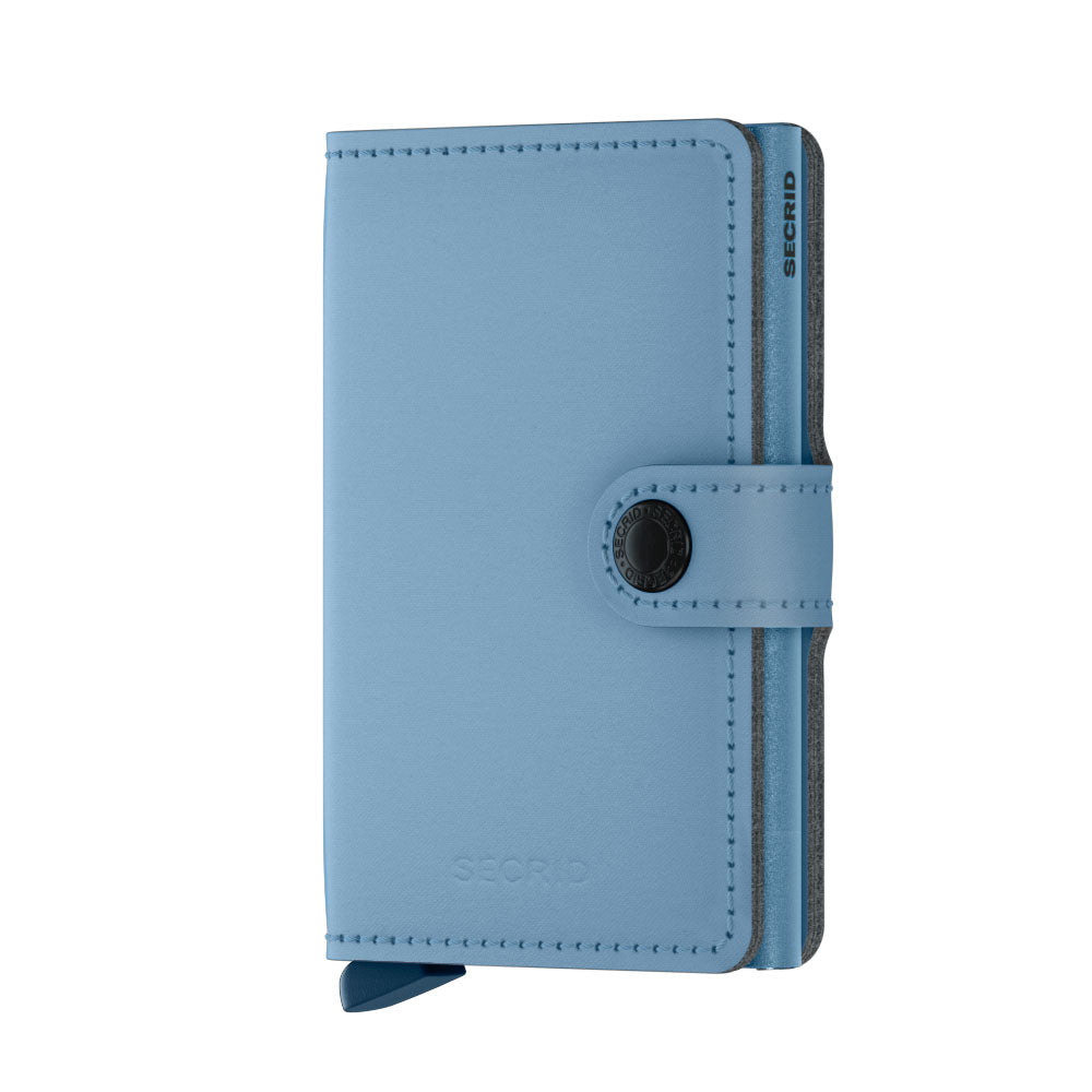 Secrid Miniwallet Yard Powder│art. MYP-SKYBLUE│pasjeshouder en Portemonnee│voorkant met witte achtergrond