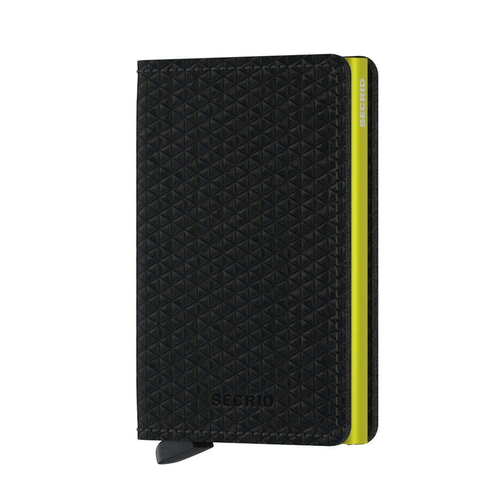 Secrid Slimwallet Diamond│art. SD-BLACK│Pasjeshouder│voorkant met witte achtergrond
