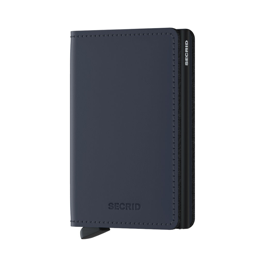 Secrid Slimwallet Matte│art. SM-NIGHTBLUE│Pasjeshouder│voorkant met witte achtergrond