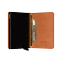 Secrid Slimwallet Perforated│art. SPF-COGNAC│Pasjeshouder en Portemonnee│half open