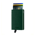 Secrid Slimwallet Rango│art. SRA-GREEN│Pasjeshouder│voorkant met uitgeschoven pasjes en clip