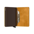 Secrid Slimwallet Vintage│art. SV-OCHRE│Pasjeshouder en Portemonnee│half open