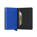 Secrid Slimwallet Matte│at. SM-BLACK&BLUE│Pasjeshouder│half open