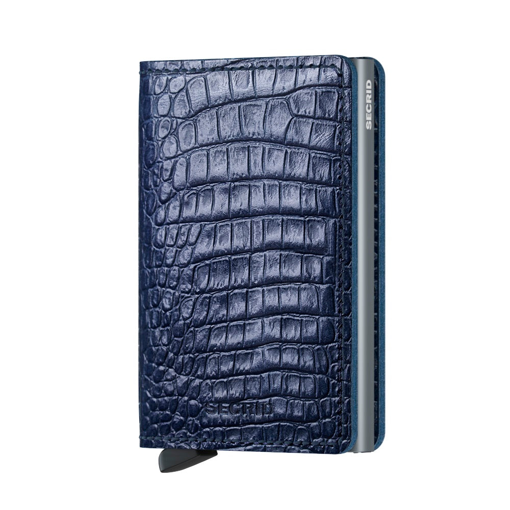 Secrid Slimwallet Nile│art. SN-BLUE│Pasjeshouder│voorkant met witte achtergrond