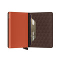 Secrid Slimwallet Optical│art. SOP-BROWN-ORANGE│Pasjeshouder en Portemonnee│half open
