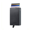 Secrid Slimwallet Original│art. SO-GREY│Pasjeshouder│voorkant met uitgeschoven pasjes en clip