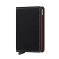 Secrid Slimwallet Saffiano│art. SSA-BROWN│Pasjeshouder│voorkant met witte achtergrond