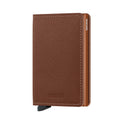 Secrid Slimwallet Saffiano│art. SSA-CARAMEL│Pasjeshouder│voorkant met witte achtergrond