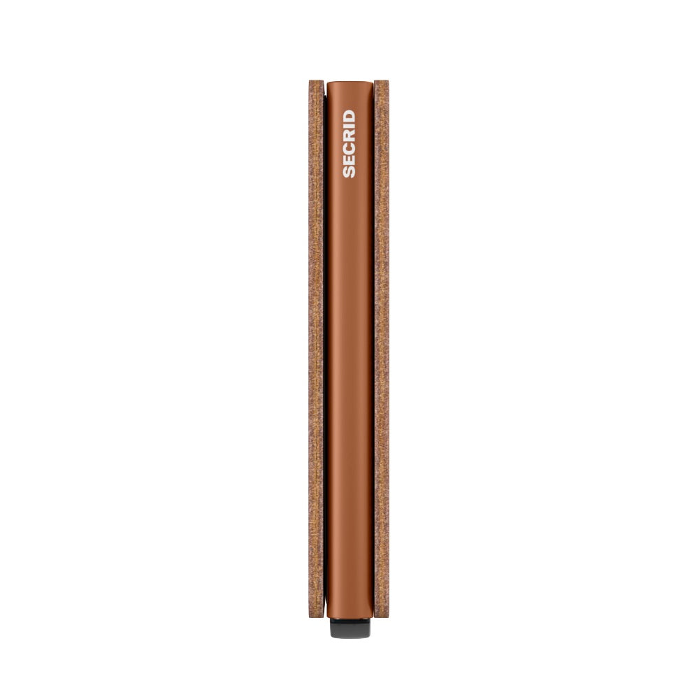 Secrid Slimwallet Saffiano│art. SSA-CARAMEL│Pasjeshouder││zijkant