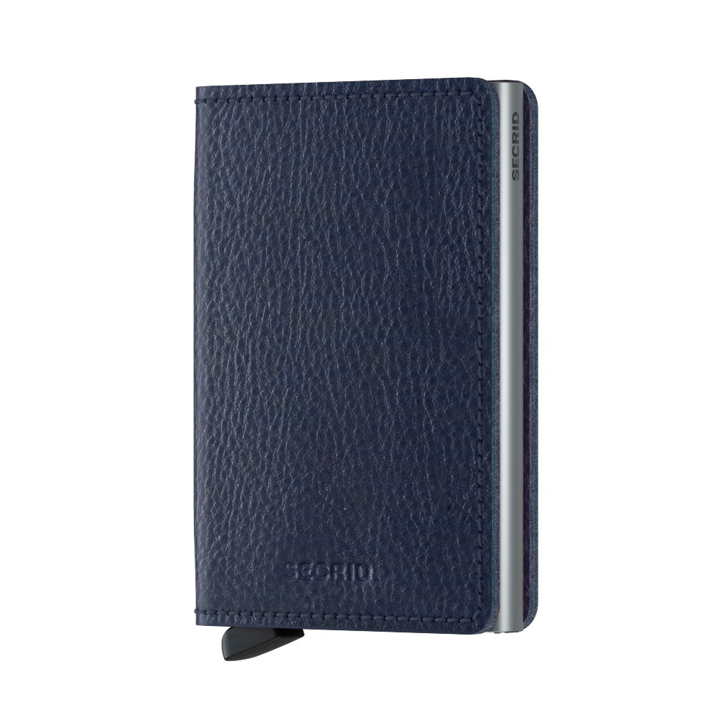 Secrid Slimwallet Veg│art. SVG-NAVY-SILVER│Pasjeshouder│voorkant met witte achtergrond