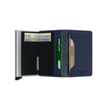 Secrid Slimwallet Veg│art. SVG-NAVY-SILVER│Pasjeshouder│geopend met contant geld