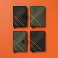 Secrid Miniwallet Stitch│art. MST-LINEA-LIME│Pasjeshouder│groep met minwallet in verschillende kleuren