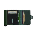 Secrid Twinwallet Original│art. TO-GREEN│Pasjeshouder│geopend met contant geld