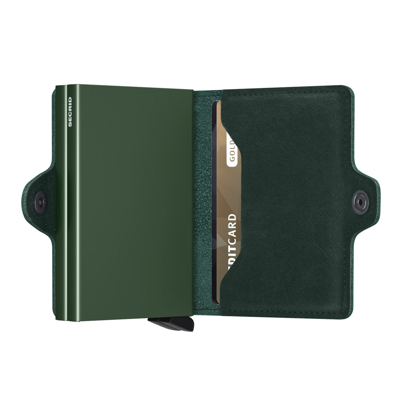 Secrid Twinwallet Original│art. TO-GREEN│Pasjeshouder en Portemonnee│half open